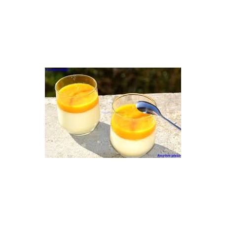 panna cotta coulis de mangue 